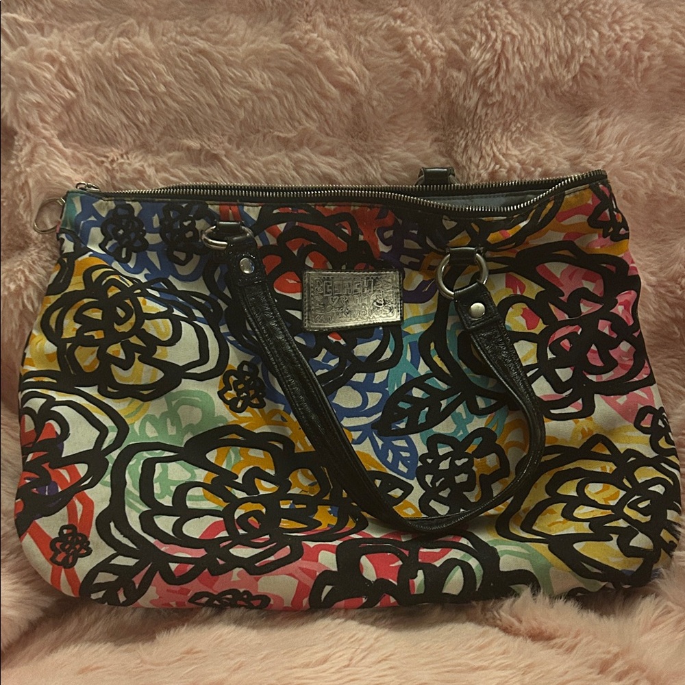 Coach Colorful Floral Shoulder Bag